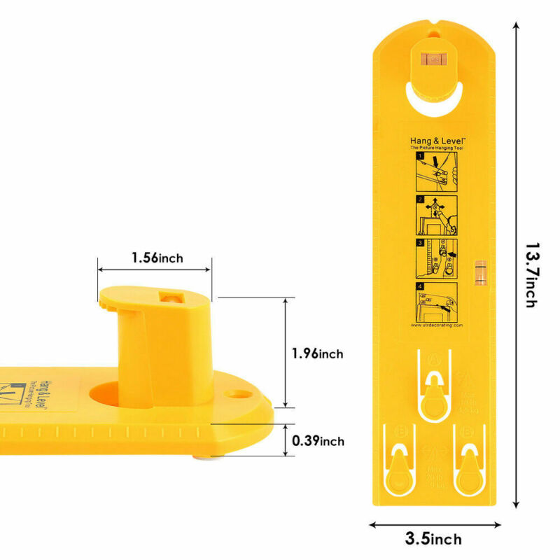 Easy Picture Hangers Frame Hanging Tools Picture Ruler Tool For Marking Position And Measuring The Suspension