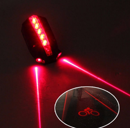 Bicycle laser taillight