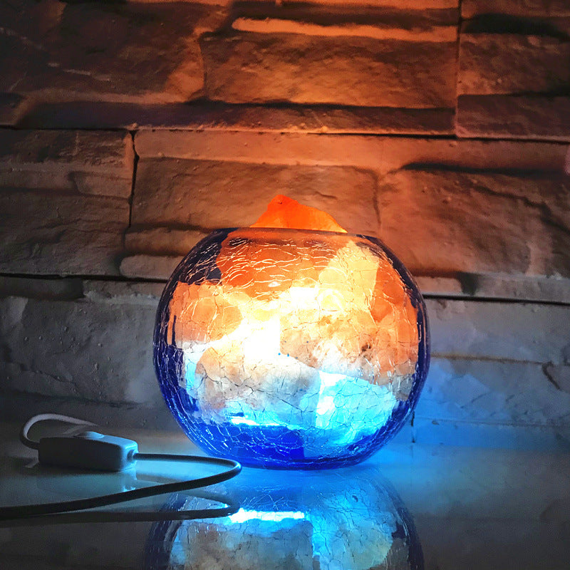 Crystal salt lamp negative ion lamp