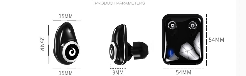 Bluetooth headset wireless mini small invisible sports in-ear binaural earplugs driving unisex running waterproof headphones can answer the phone