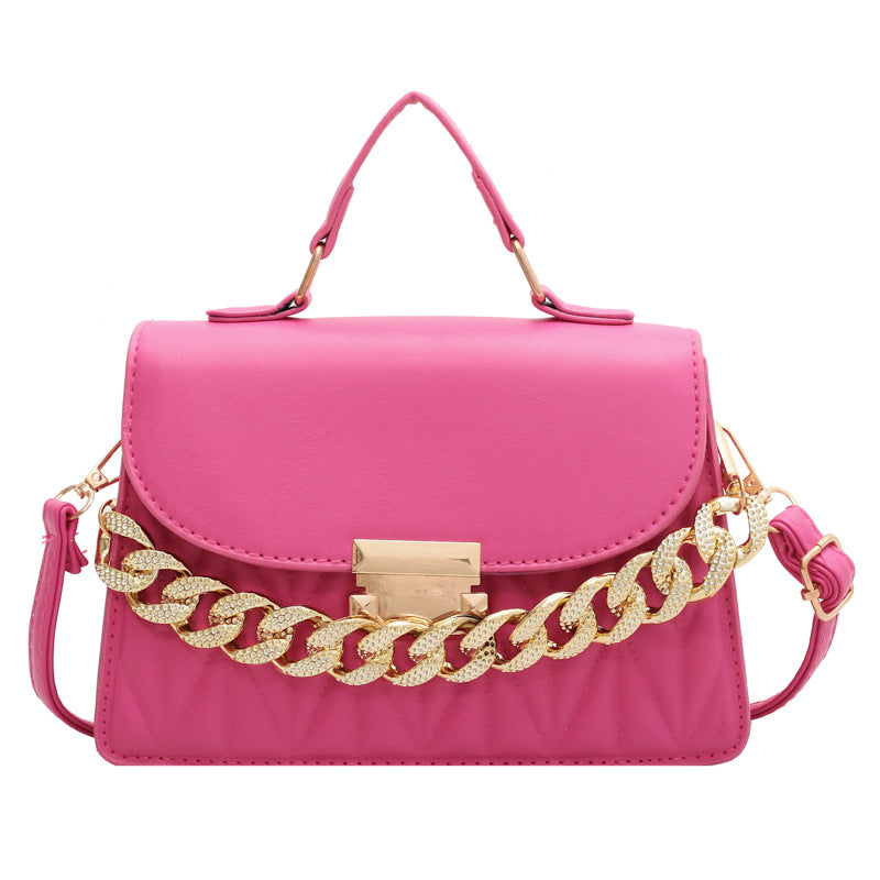 Chain Portable Shoulder Western Style Girly And Fashion Crossbody Bag