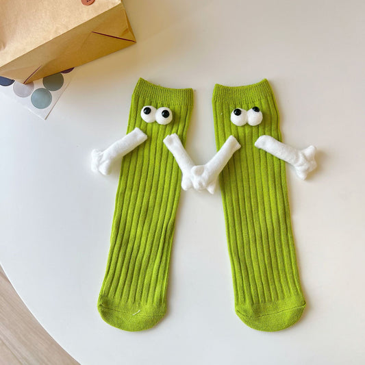 Big Eyes Baby Cute Funny Magnetic Students' Socks