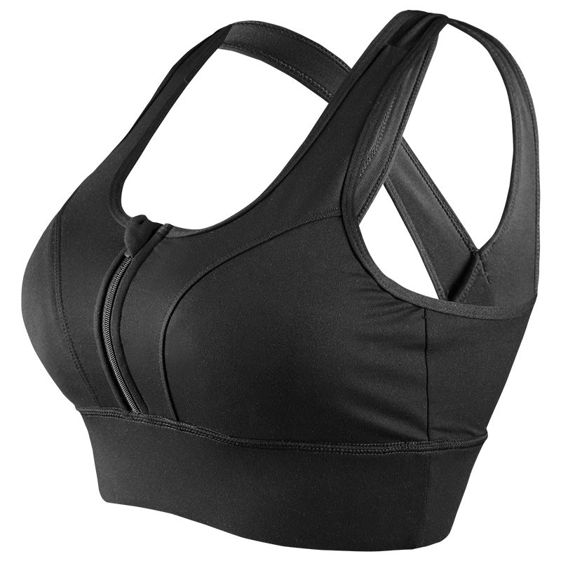 Front Zip Sports Underwear Bra