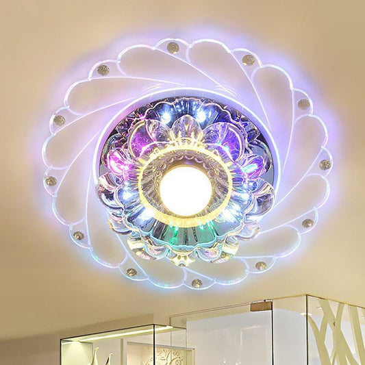 LED crystal corridor lamp