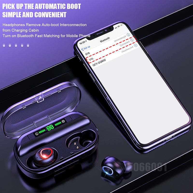 Wireless Bluetooth Earphones Waterproof