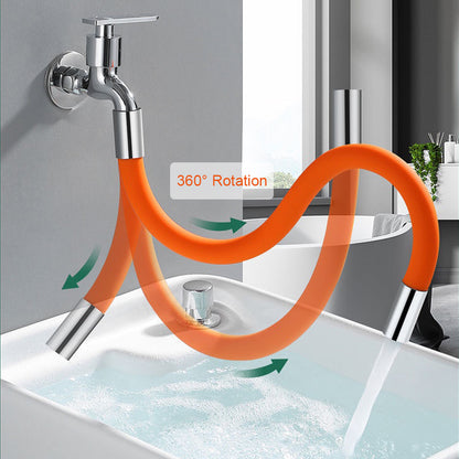 Faucet Extension Extender Bathroom 360 Rotation Adjust Free Bending Faucet Splash-proof Universal Extension Tube For Wash Basin