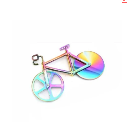 Pizza Cutter Stainless Steel Bicycle Shape Wheel Bike Roller Pizza Chopper Slicer Pizza Cutting Knife Kitchen Tools