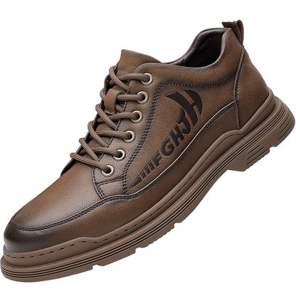 Mens Leather Shoes Leather Breathable Business Soft Sole