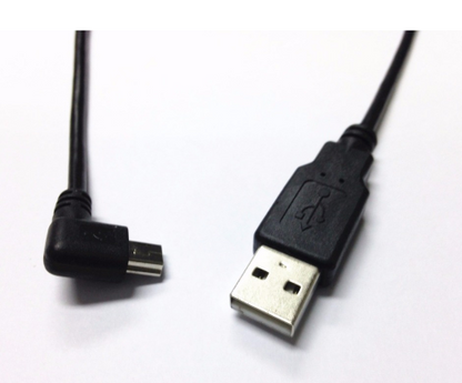 USB Mini 5Pin 5P Right angle Male to USB 2.0 A Male Plug Cable 0.2m Power Charger Cable for Chromecast