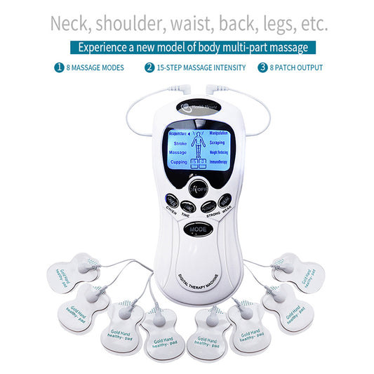 Mini digital portable multifunctional massage instrument