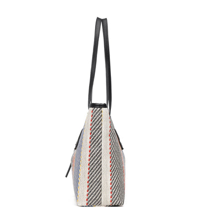 Bag Female Cotton And Linen Stripes Tote Bag Fabric Shoulder Bag