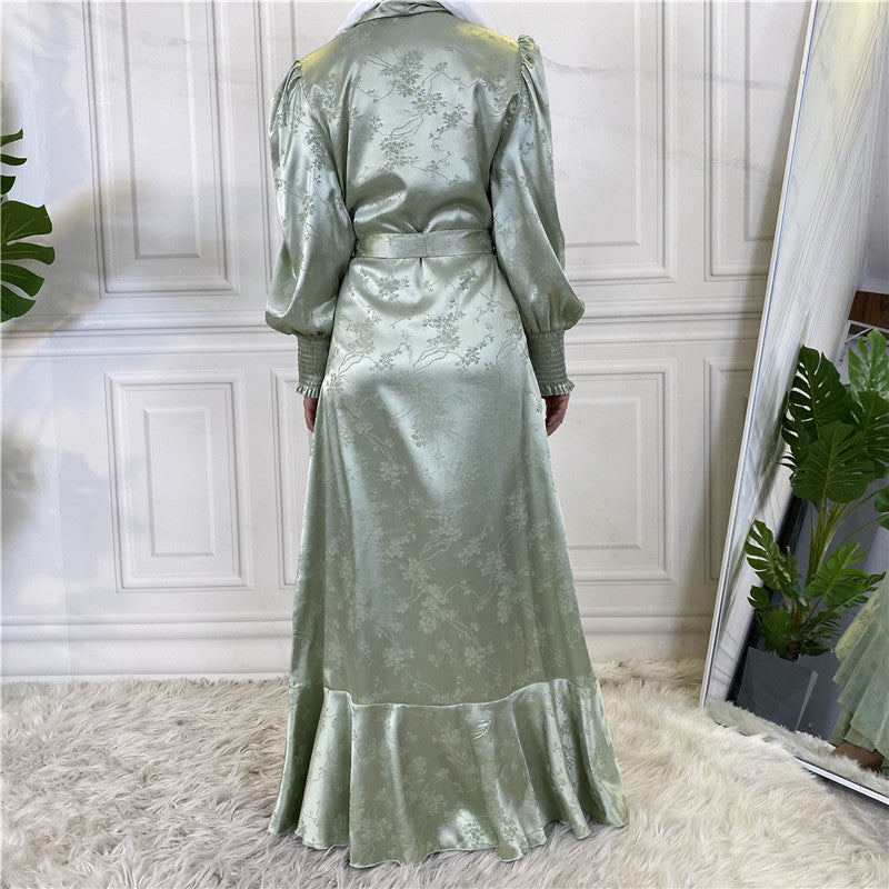 New Fashion Women's Clothing Patchwork Muslim Dress