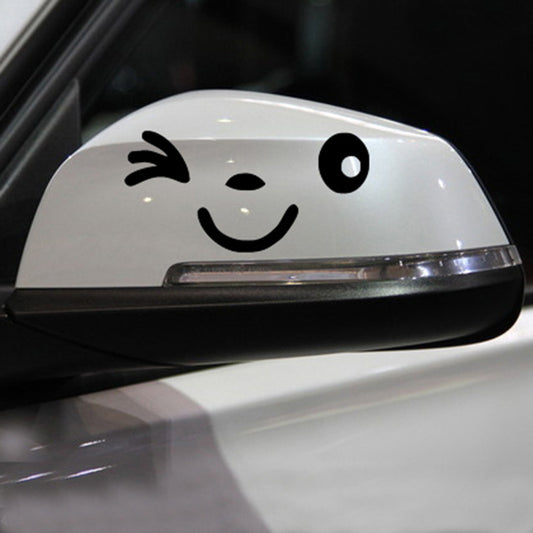 Car Rearview Mirror Sticker Reflective Personality Bumper Stickers