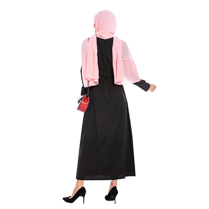 Plain Color Simple Saudi Arabian Muslim Dress