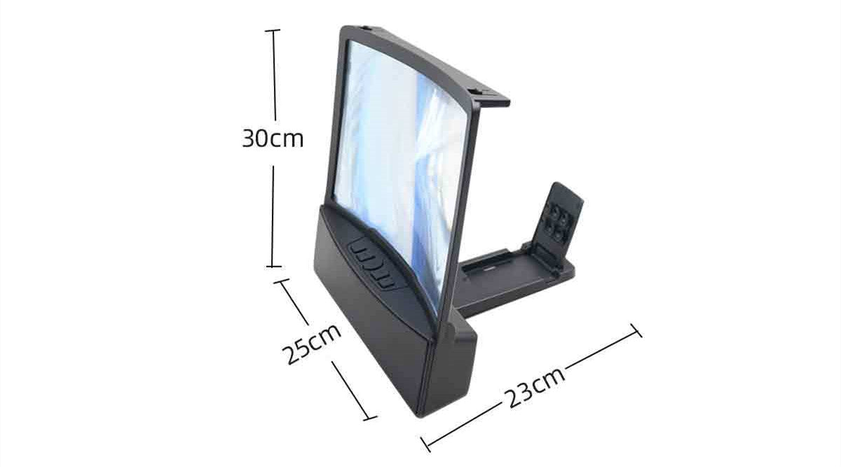 10 Inch Curved Screen Mobile Phone Screen Magnifier with Two Bluetooth Speaker