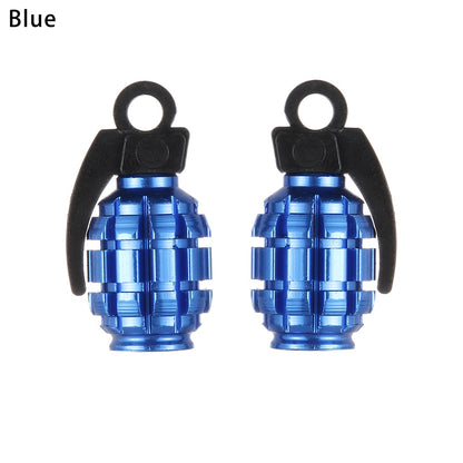 2pcs Car Tire Wheel Rim Stem Air Valve Caps