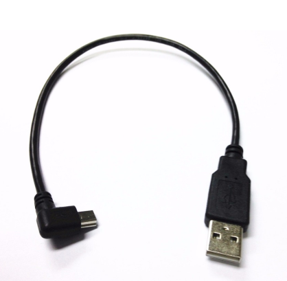 USB Mini 5Pin 5P Right angle Male to USB 2.0 A Male Plug Cable 0.2m Power Charger Cable for Chromecast