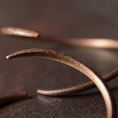 Hand Forged Cuff Solid Copper Bracelet