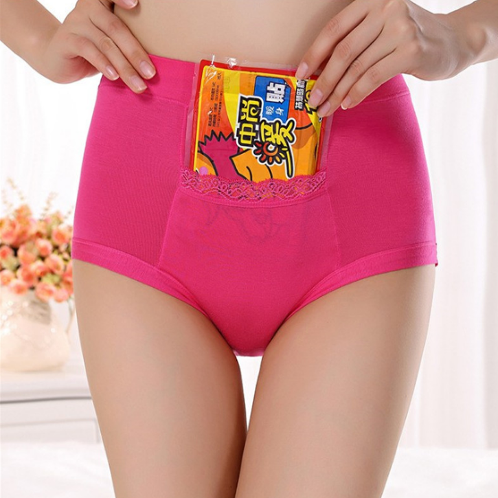 Free Shipping Menstrual period Bamboo fiber Womens underwear Long waisted side leakage proof pocket Health pants L-XXXL R1