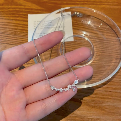Star Zircon Tassel Necklace Light Luxury Minority All-matching Accessories