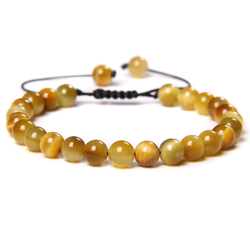 Natural Tigereye Woven Bracelet For Women