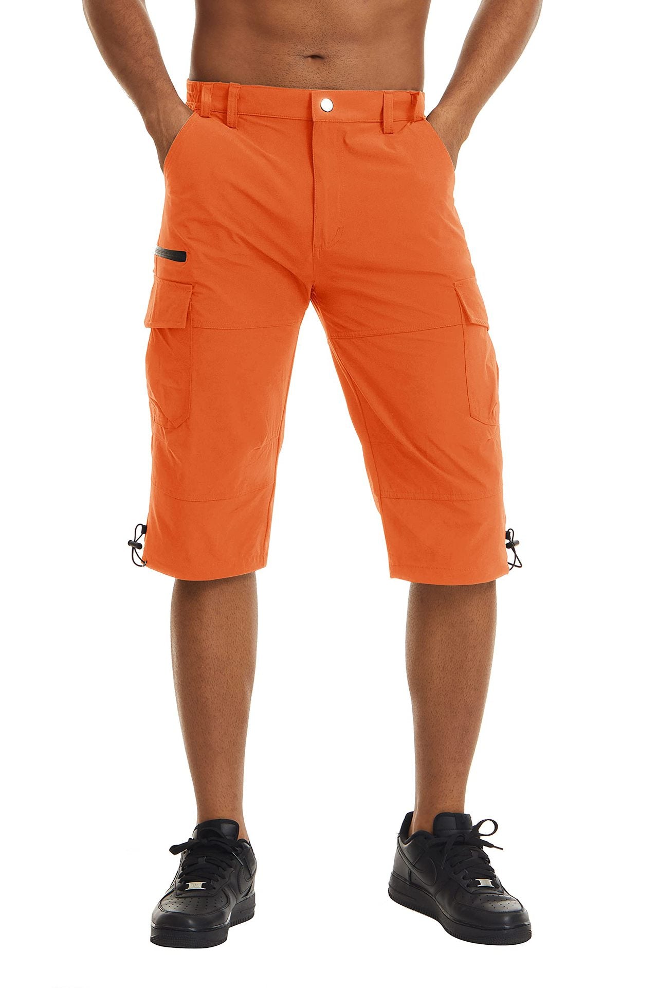 Summer Cropped Trousers For Men Thin Loose Casual Straight Pants Outdoor Sports