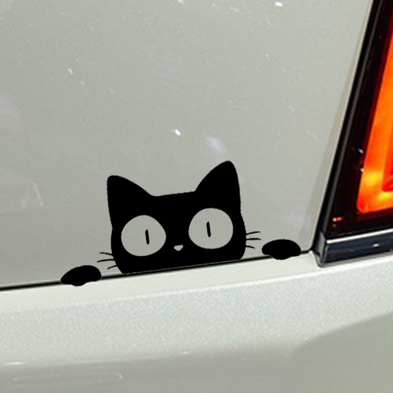 Foreign trade car sticker voyeur cat