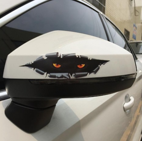 The rear window of the foreign trade will move. The rear window cat's rear window wiper is suitable for reflective car stickers and stickers.
