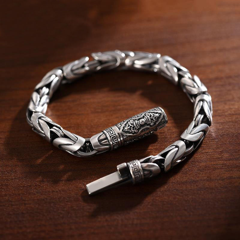 Retro Fashion Men's Safety Woven Bracelet