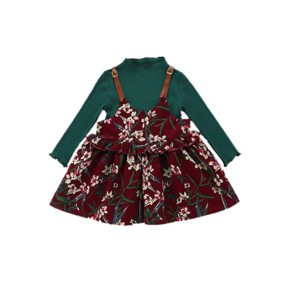 Baby Dress, Girl's Skirt, Autumn 1-2-3 Years Old Baby Clothes, Children's Clothing, A Piece Of E3087