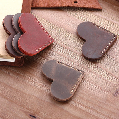 Heart-shaped bookmark