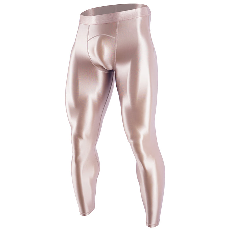 Shiny Men's Tight Pants Are Glossy And Silky