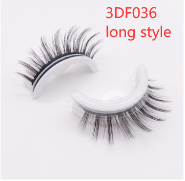 Reusable 3D Mink Lashes Natural False Eyelashes Self Adhesive Fake Glue Free Makeup Eyelash Extension Silk