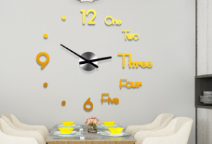 3D Wall Sticker Clock