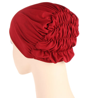 Muslim New Multicolor Back Elastic Hat