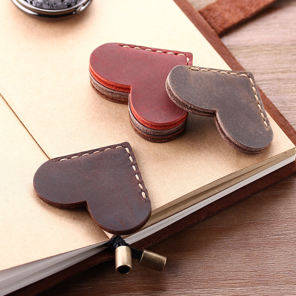 Heart-shaped bookmark