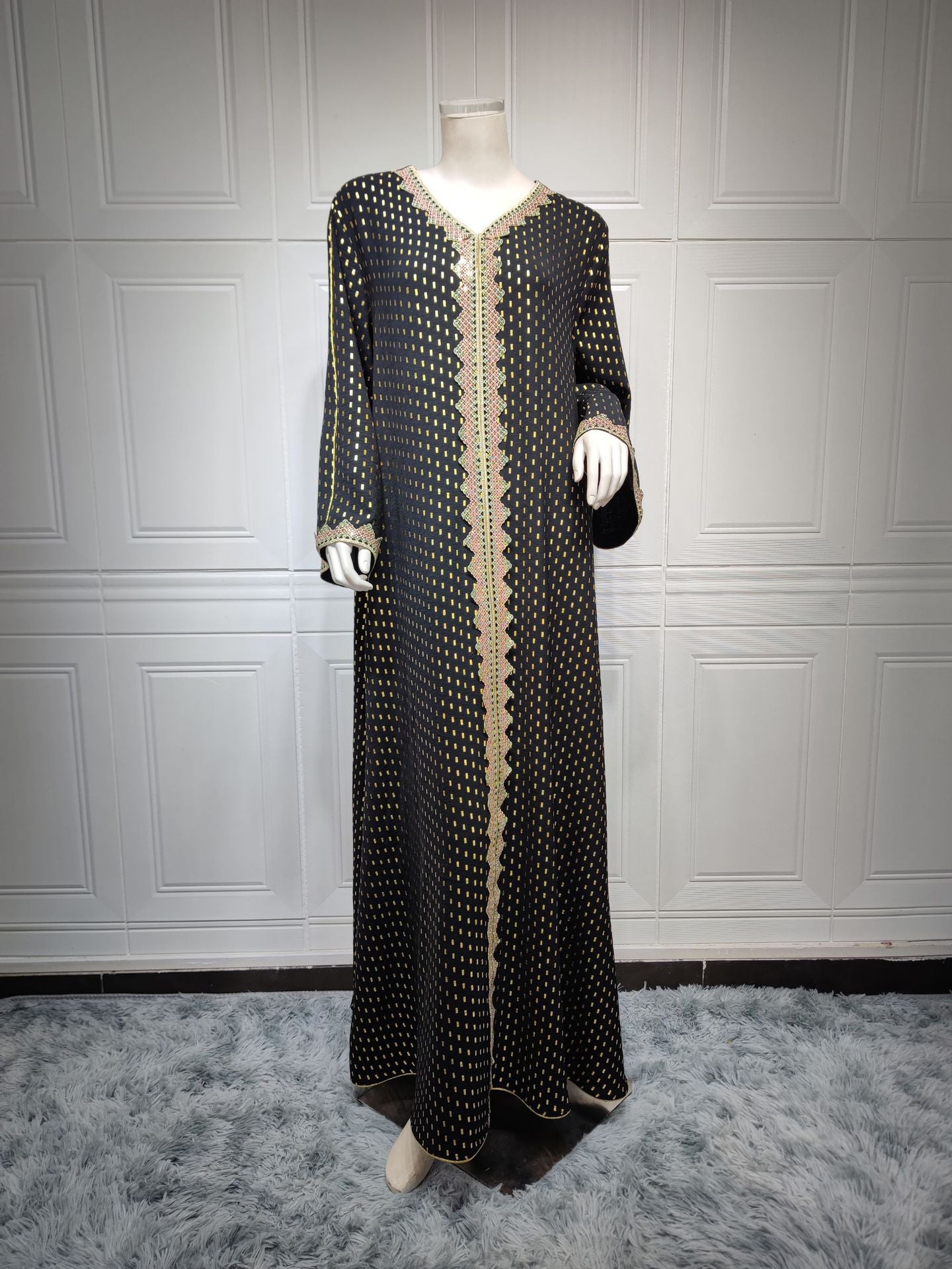 Summer Bronzing Muslim Dubai Gown