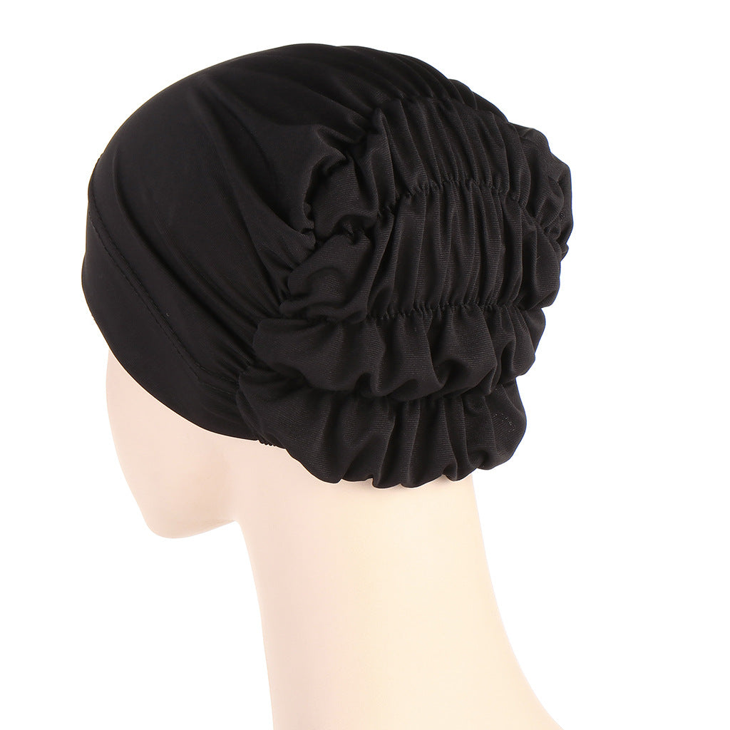 Muslim New Multicolor Back Elastic Hat