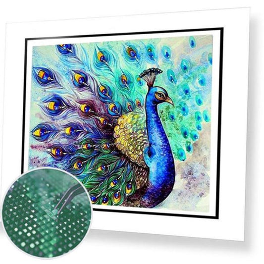 Diamond Painting Furniture Decoration Peacock Print