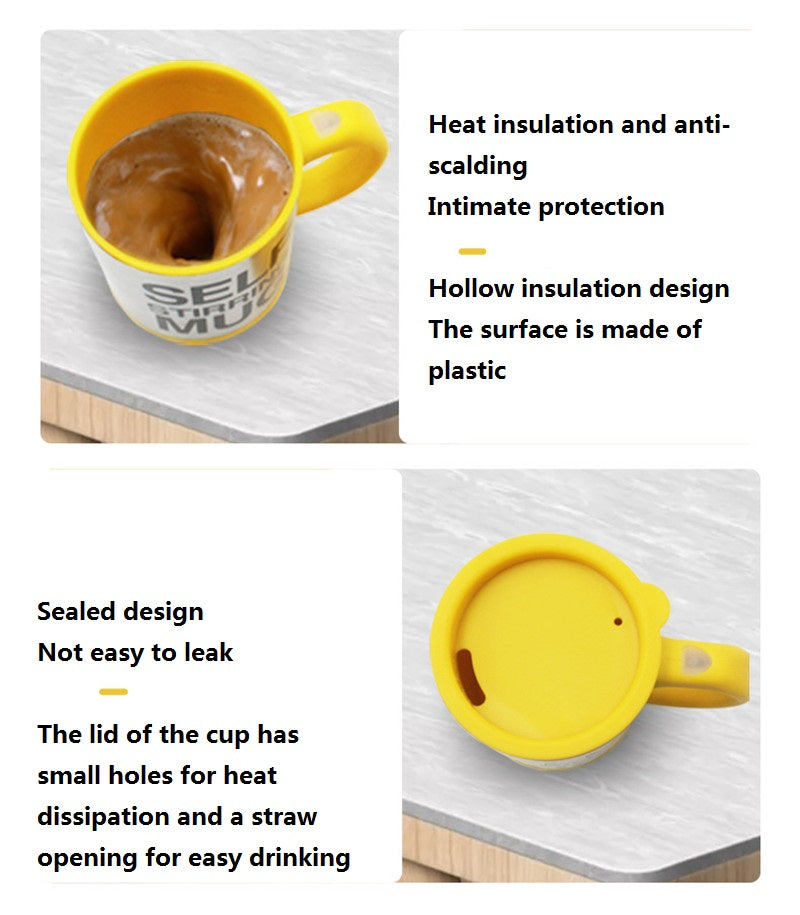 Automatic Lazy Self Stirring Magnetic Mug Creative 304 Stainless Steel Coffee Milk Mixing Cup Blender Smart Mixer Thermal Cup