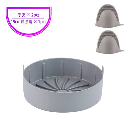 Air Fryer Silicone Pot Replacement Of Parchment Paper Liners No More Cleaning Basket After Using The Air Fryer Food Safe Air Fryers Oven Accessories