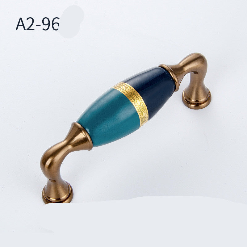 Ceramic furniture handle single hole