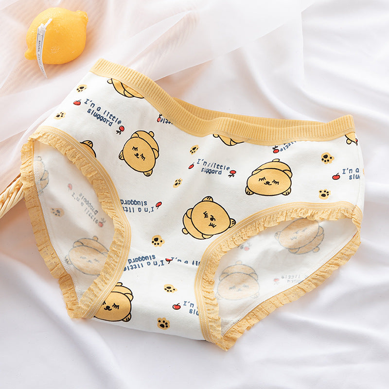 Japanese Cute Bear Lace Girl Underwear