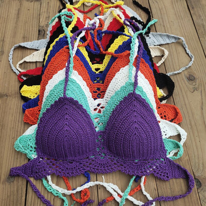 Boho crochet bra