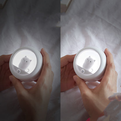 Creative Body Induction Cat Night Light Pet Bedroom Atmosphere Lamp Cabinet Light Wall Lamp Human Body Motion Sensor Bedroom Lamps