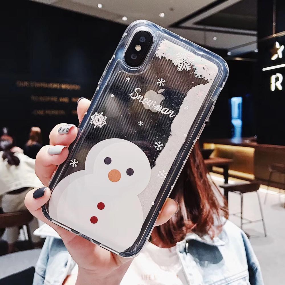 Compatible with Apple , Snowflakes Sands Mobile Shell Christmas