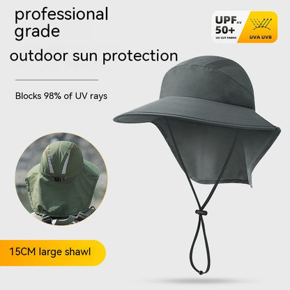 Outdoor Mountaineering Face Cover Sun-proof Hat UV