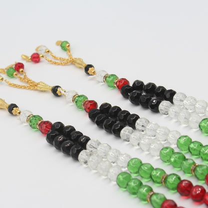 33 PCs 10cm Cut Glass Crystal Muslim Beads