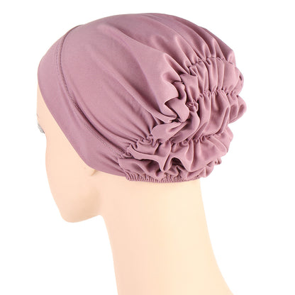 Muslim New Multicolor Back Elastic Hat