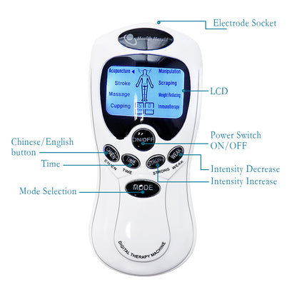 Mini digital portable multifunctional massage instrument